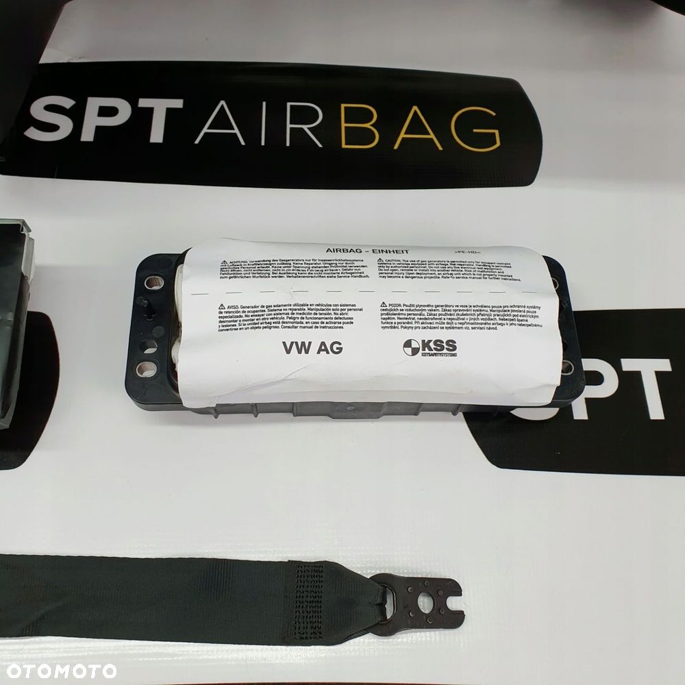 SKODA OCTAVIA III 3 5E0 DESKA ROZDZIELCZA KONSOLA KOKPIT PULPIT PODUSZKI AIRBAG AIR BAG PASY KIT SET - 8