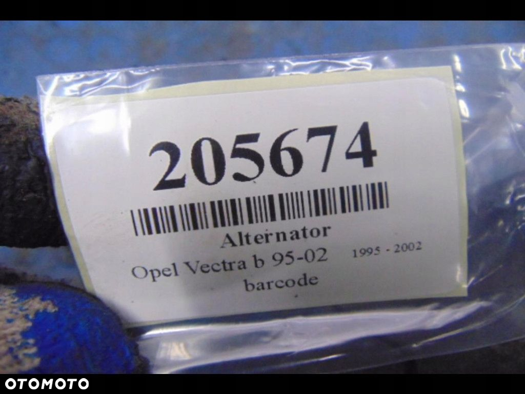 OPEL VECTRA B 2.0 16V ALTERNATOR 0123505002 - 6