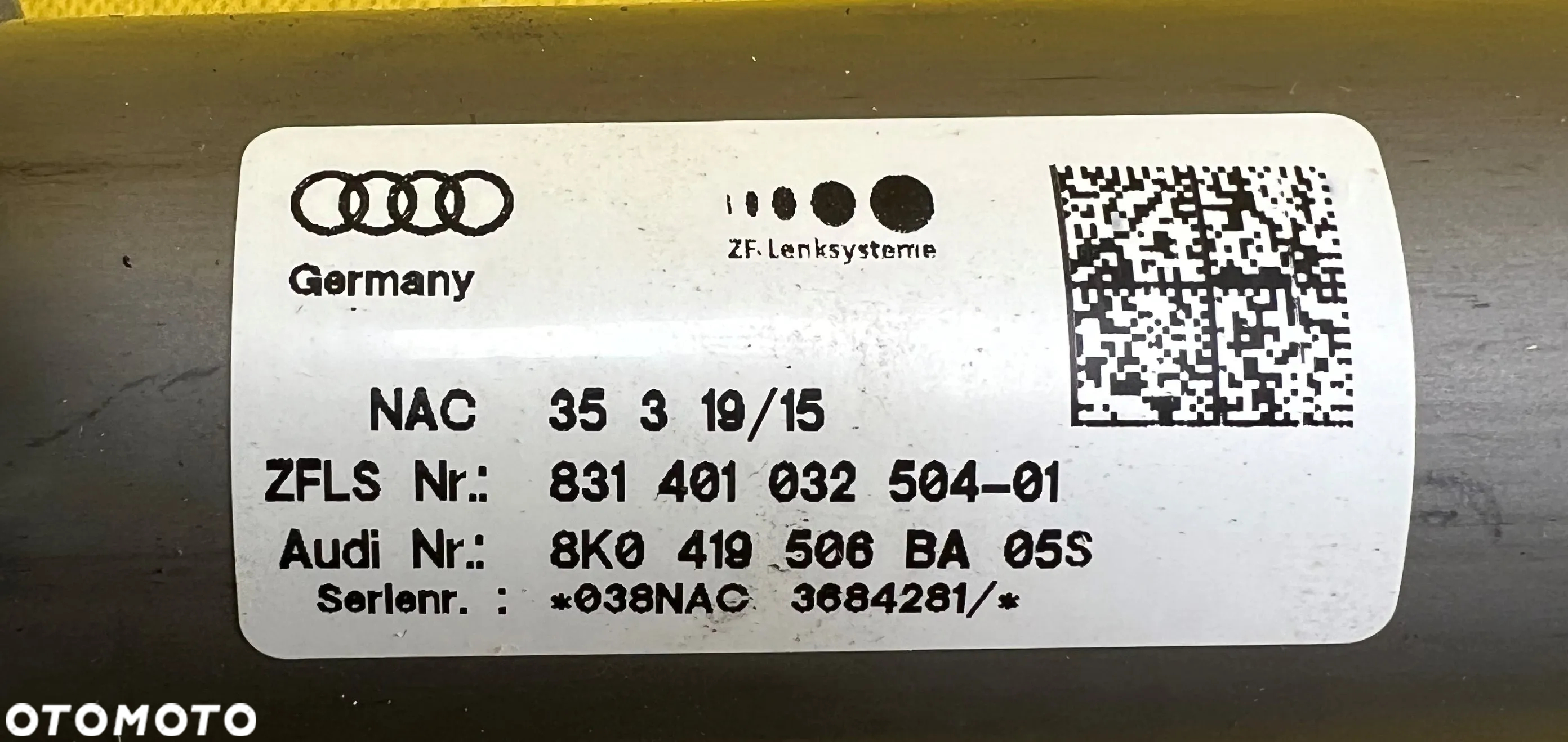 KOLUMNA KIEROWNICZA AUDI A4 B8 LIFT -2015r 2.0 TFSI 8K0419506BA - 5
