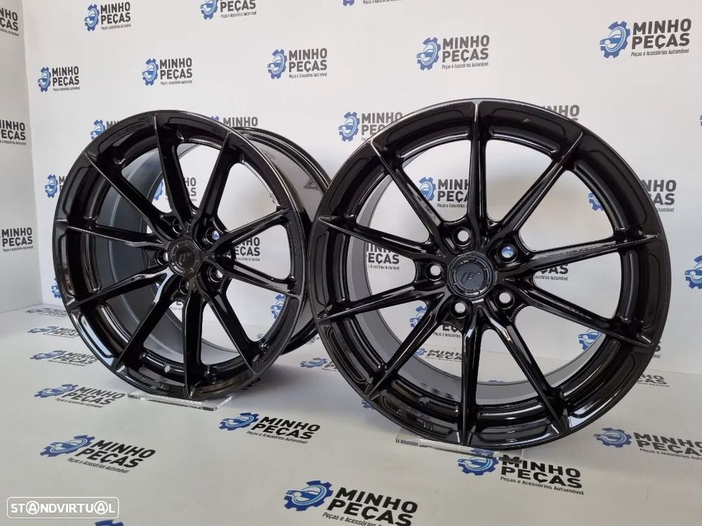 Jantes Japan Racing (JR37) em 17 (5x112) Preto Brilho - 3