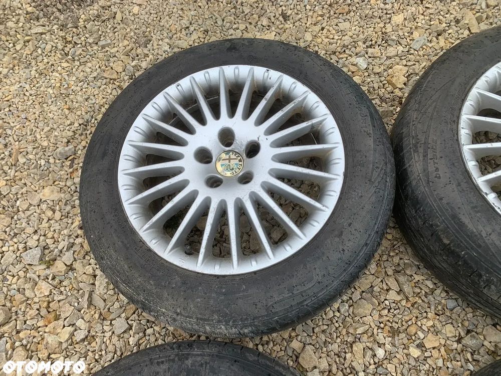 ALFA ROMEO ORYGINALNE FELGI ALUMINIOWE R17 7.5J ET41 5X110 ALUFELGI 50501529 KOMPLET 4 SZTUKI + OPONY - 5