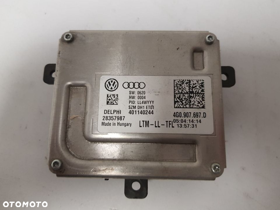 PRZETWORNICA MODUŁ LAMPY XENON LED VW AUDI A4 B8 A6 A3 A1 VW 4G0907697D - 2