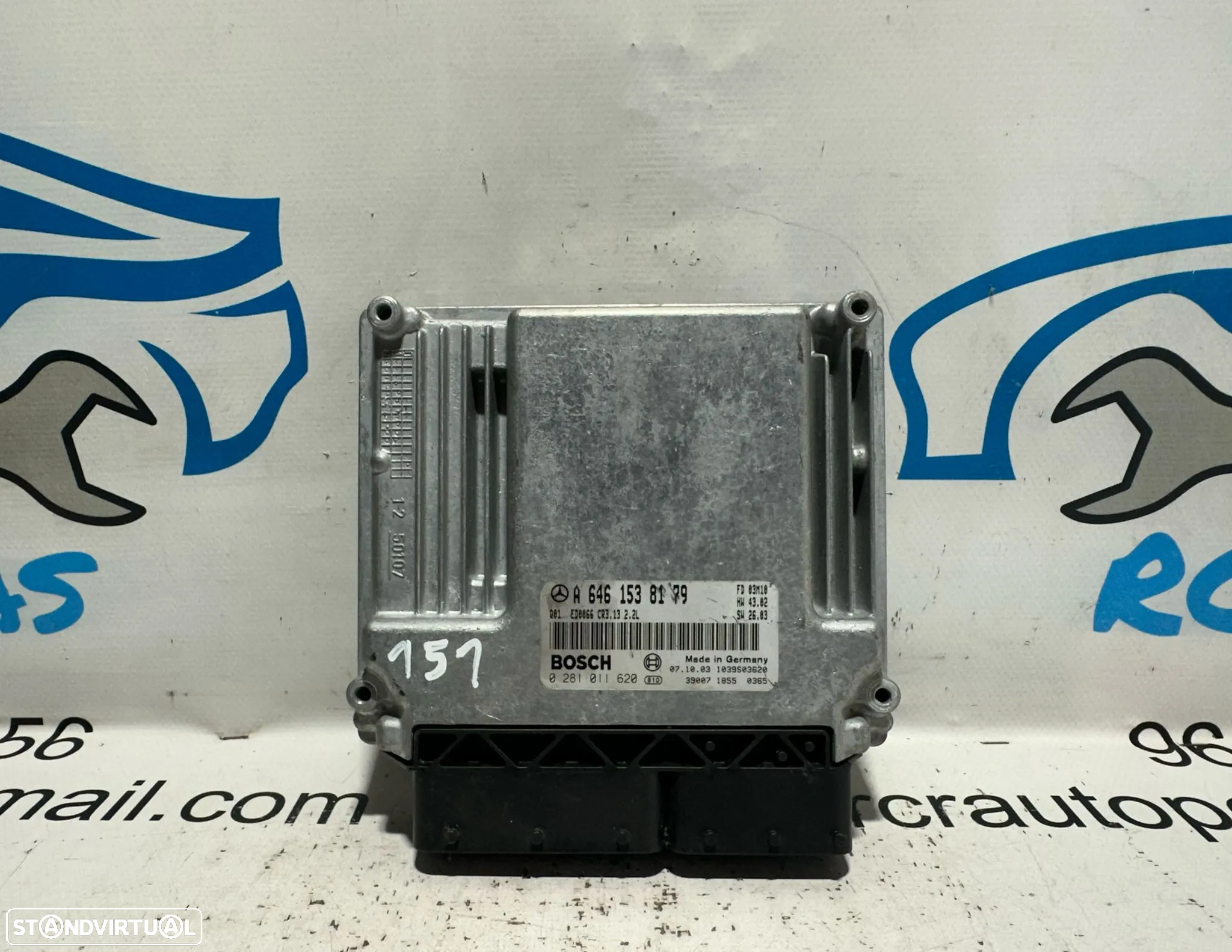 .Centralina Motor Bosch Mercedes Benz 2.1 CDi OM 646811 A 646 153 81 79 / 0 281 011 620 CR3.13 - 2