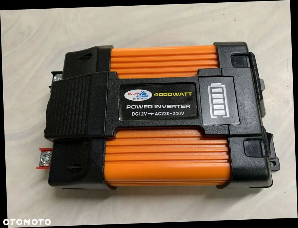 PRZETWORNICA NAPIĘCIA SAMOCHODOWA 500W / 4000W 12V POWER INVERTER KONWERTER NOWY - 2