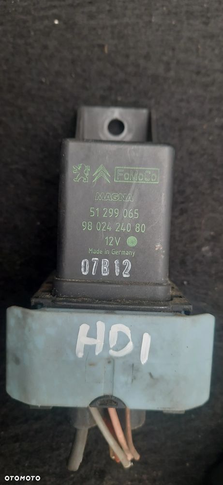 Przekaźnik Przekaźniki świec żarowych HDI  9662570880 51299065 9802424080 9652021180 - 2