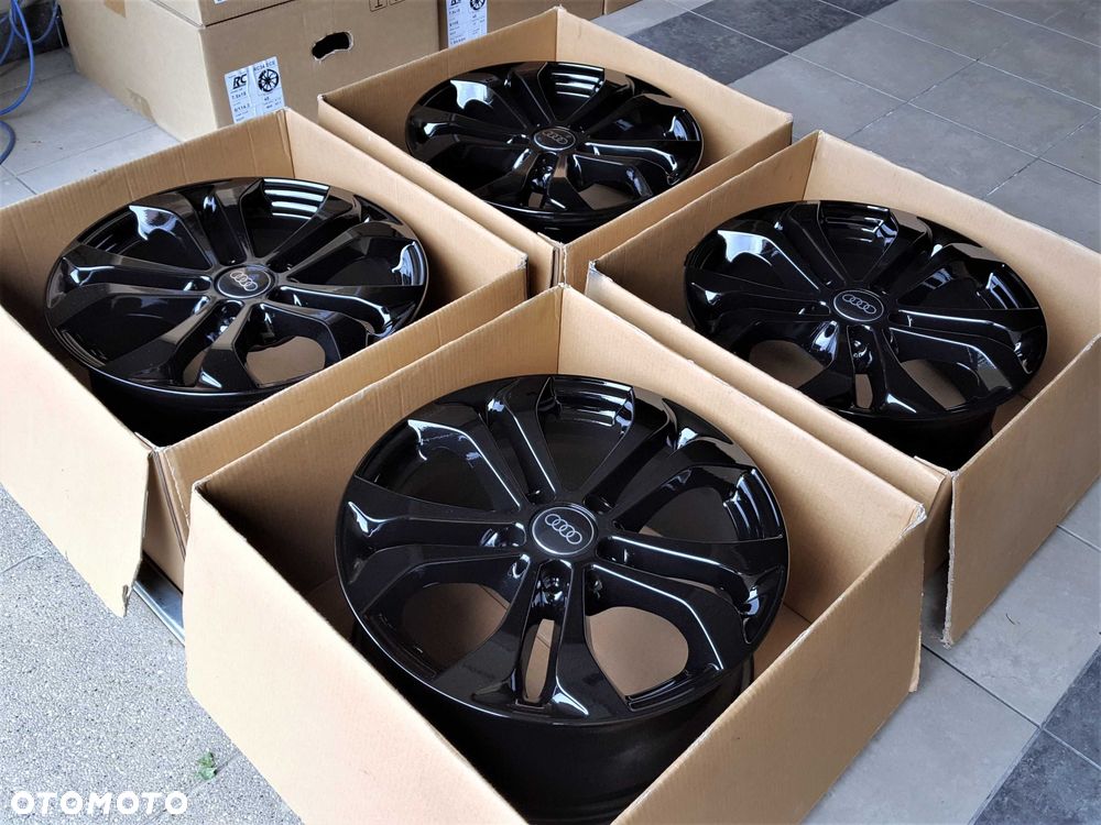 Alufelgi 17 5x112 Audi A3 A4 A5 A6 A7 A8 Q3 Q5 Seat Leon Exeo Czarne ! 893# - 5