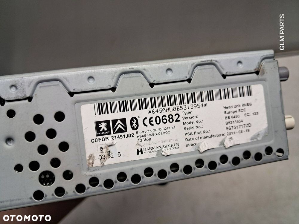 citroen c5 iii x7 radio navi 96751717zd - 6