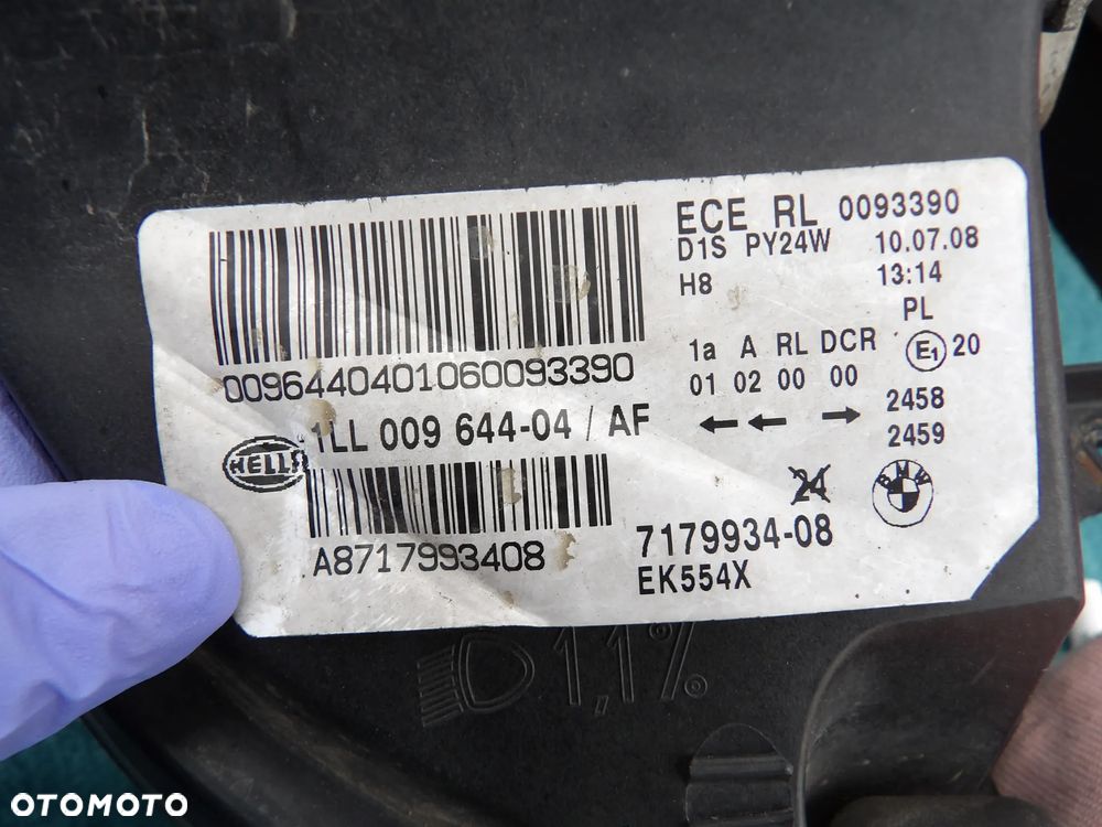 BMW - E71,X6 - XENON - BRAK UCHWYTU - PĘKNIĘTW SZKŁO - PRAWA LAMPA PRZEDNIA - UK - 7179934 - 15