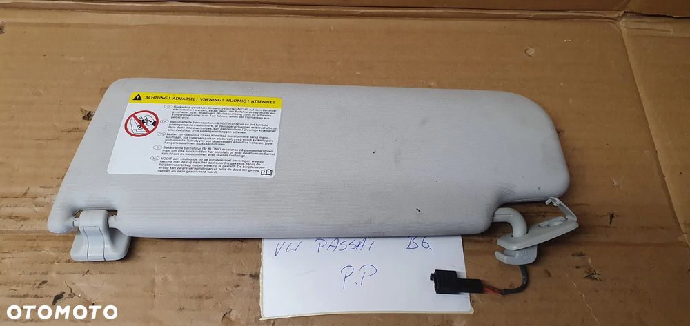 Osłona przeciwsłoneczna prawa pasażera VW Passat B6 - 5