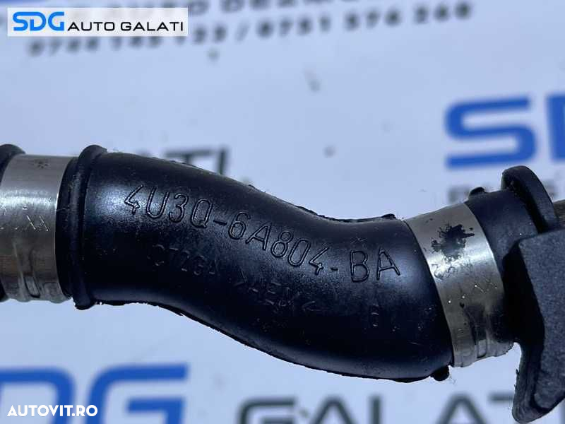 Teava Conducta Furtun Retur Ulei Turbo Turbina Turbosuflanta Jaguar XF 2.7 D 2008 - 2015 Cod 4U3Q-6720-CB 4U3Q-6A804-BA - 6