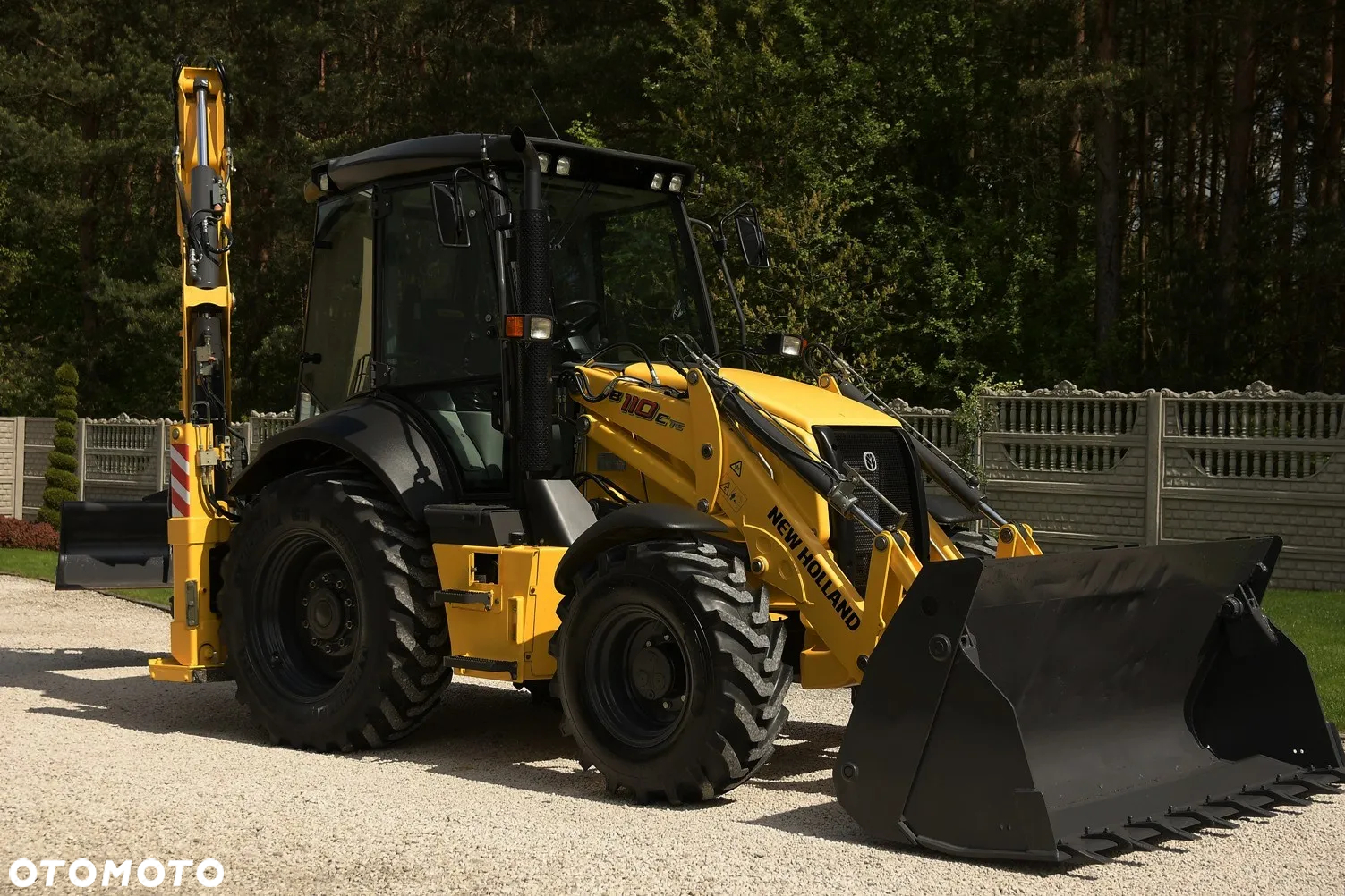 New Holland KOPARKO-ŁADOWARKA * NEW HOLLAND B110C TC * ZNAKOMITY STAN! - 3