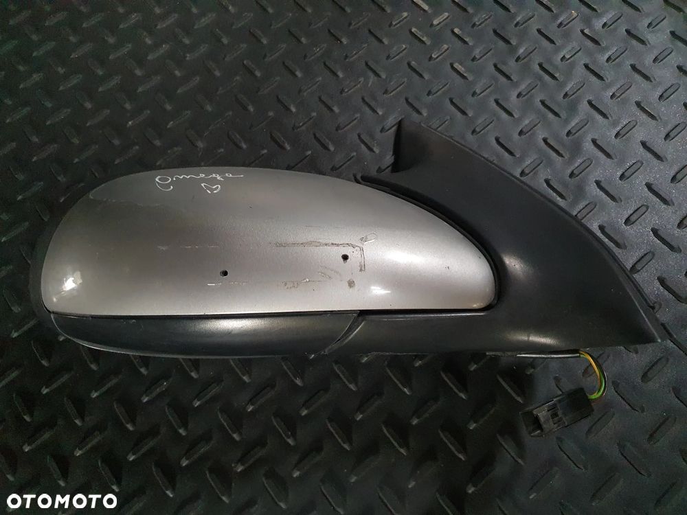 OPEL OMEGA B LUSTERKO ZEWNĘTRZNE PRAWE ELEKTRYCZNE 5PIN E1010357 SREBRNE - 3