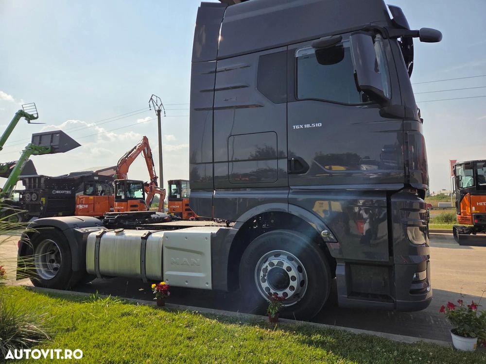 MAN TGX 18.510 4x2, 510 CP Euro 6, 2023, 126.355km, KIT BASCULARE, FULL OPTION-RULATA DOAR IN GERMANIA, Frigider, automata+intarder, rezervor 600l alum, anvelope 90% ok, posibilitate leasing 4 ani, CA NOU-PROMOTIE 66.900 EUR+Tva - 10