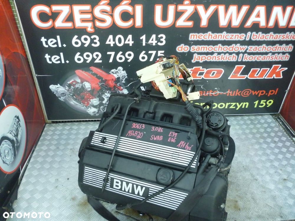 SILNIK KOMPLETNY SWAP BMW E46 E39 3.0 R6 M54B30 306S3 171 TYS - 1