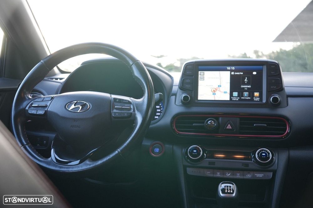 Hyundai Kauai 1.0 T-GDi Pele/Tecido Vermelho - 9