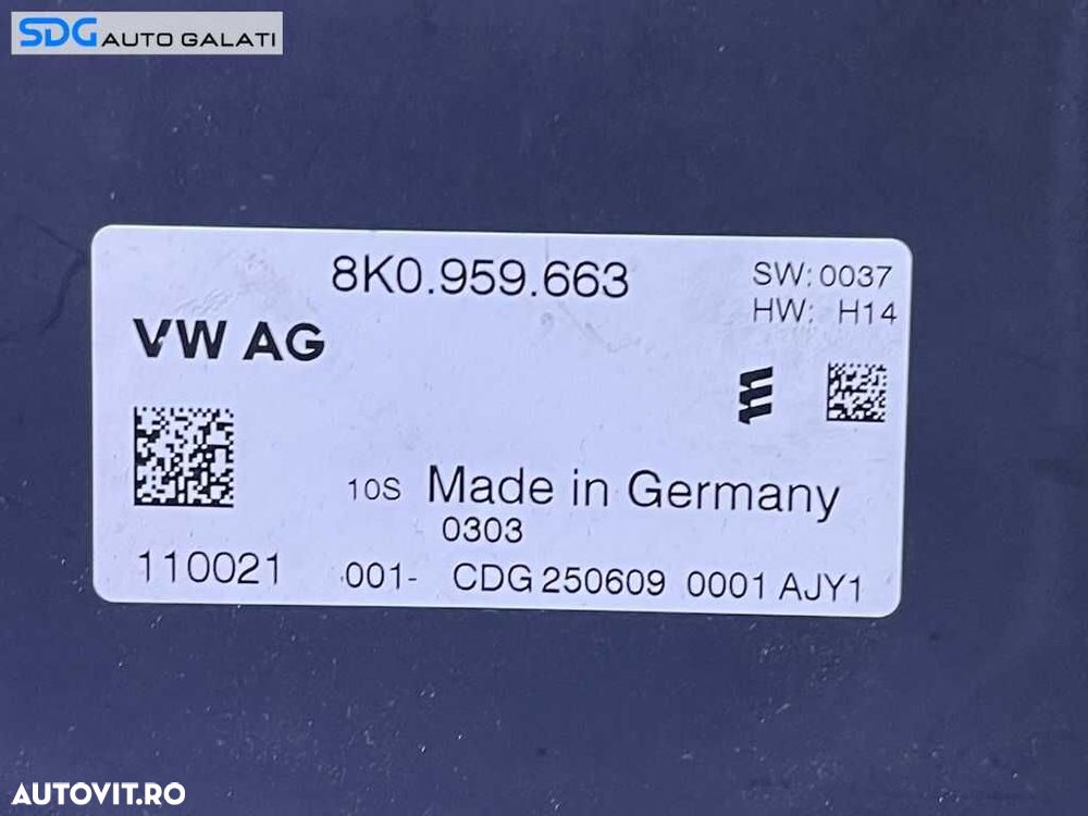 Unitate Modul Calculator Stabilizator Tensiune Voltaj Audi Q3 2012 - 2014 Cod 8K0959663 [L3296] - 2