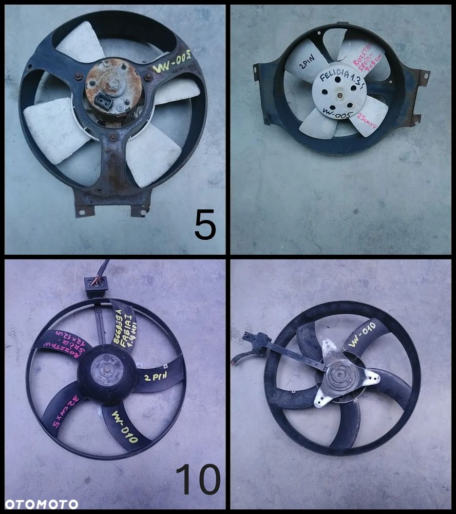 VW-001-399 WENTYLATOR CHŁODNICY VW AUDI SEAT SKODA - 2