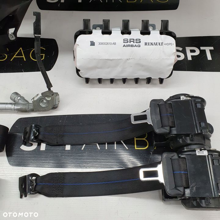 RENAULT MEGANE IV DESKA ROZDZIELCZA KONSOLA KOKPIT PULPIT PODUSZKI AIRBAG AIR BAG PASY KIT SET - 11
