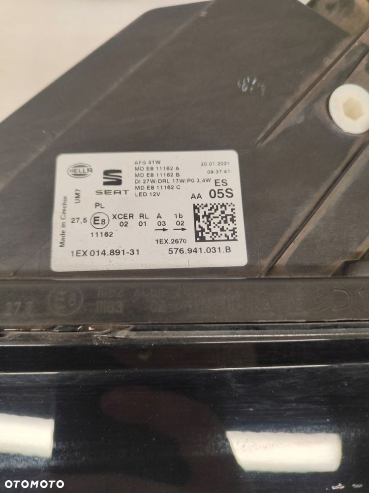 SEAT ATECA LIFT FULL LED KOMPLET LAMP PRZÓD 576941032B, 576941031B - 9