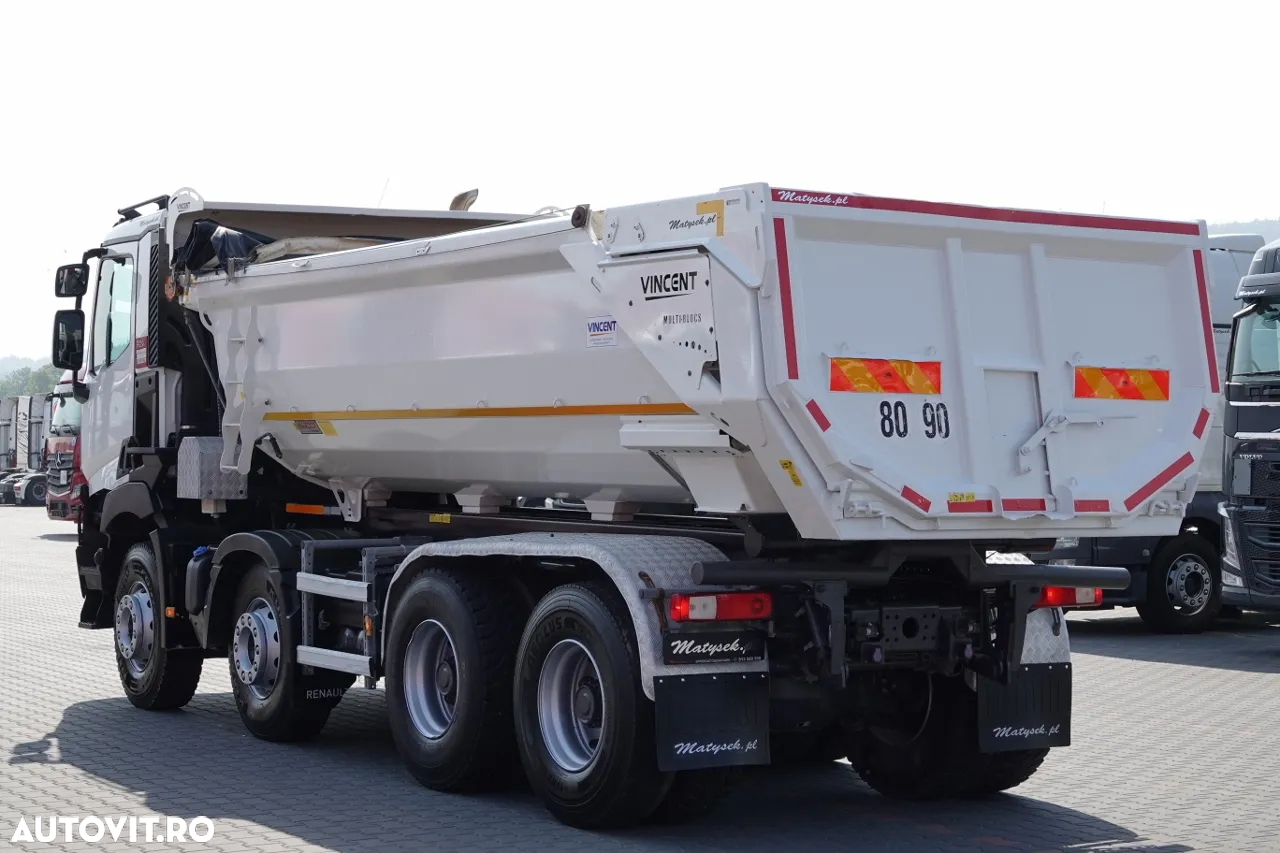 Renault C 480 / 8x4 / BASCULANTE SPATE / HYDROCLAP / 2018 / EURO 6 / - 9