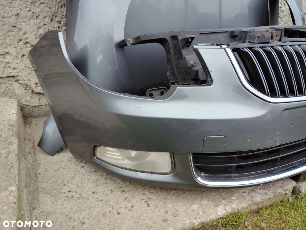 ZDERZAK MASKA BŁOTNIK KOMPLETNY PRZÓD SKODA SUPERB 08/13r - 4