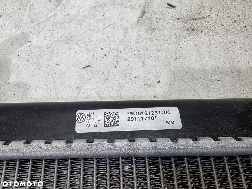 CHŁODNICA WODY AUDI VW SEAT SKODA 5Q0121251GN - 9