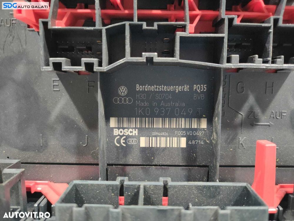 Unitate Modul Calculator Confort Comfort Panou Tablou Sigurante Volkswagen Golf 5 2004 - 2008 Cod 1K0937049T [L5001] - 2
