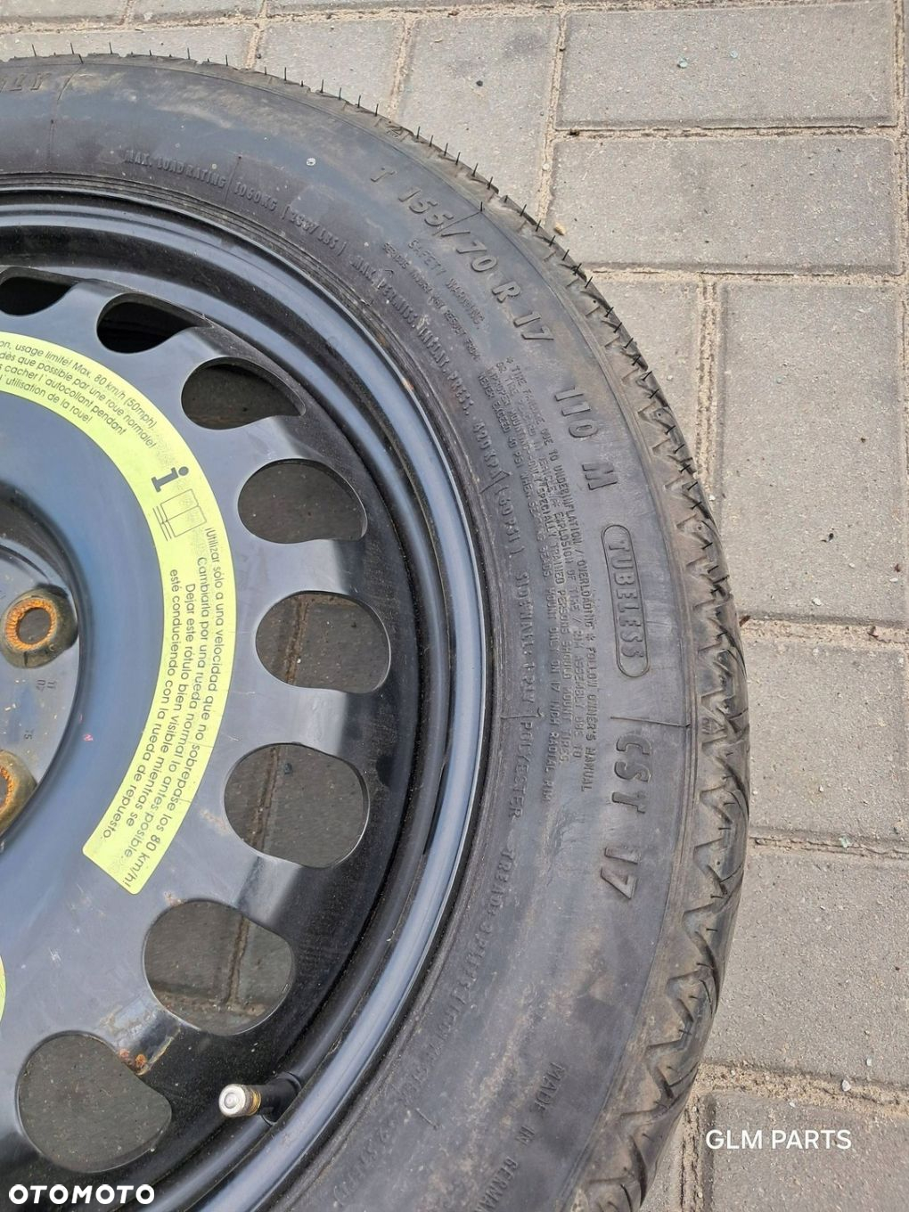 Mercedes V klasa W447 Koło zapasowe 155/70R17 dojazdówka 2194000002 - 5