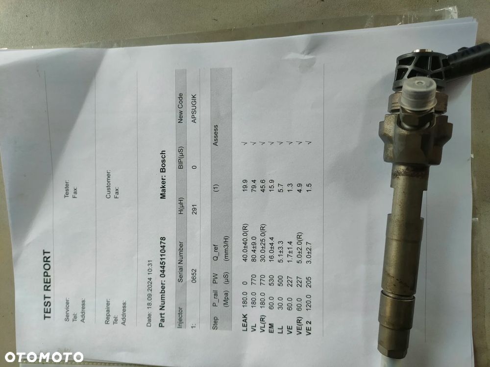Wtryskiwacze BMW F10,F30  2,0d - 3