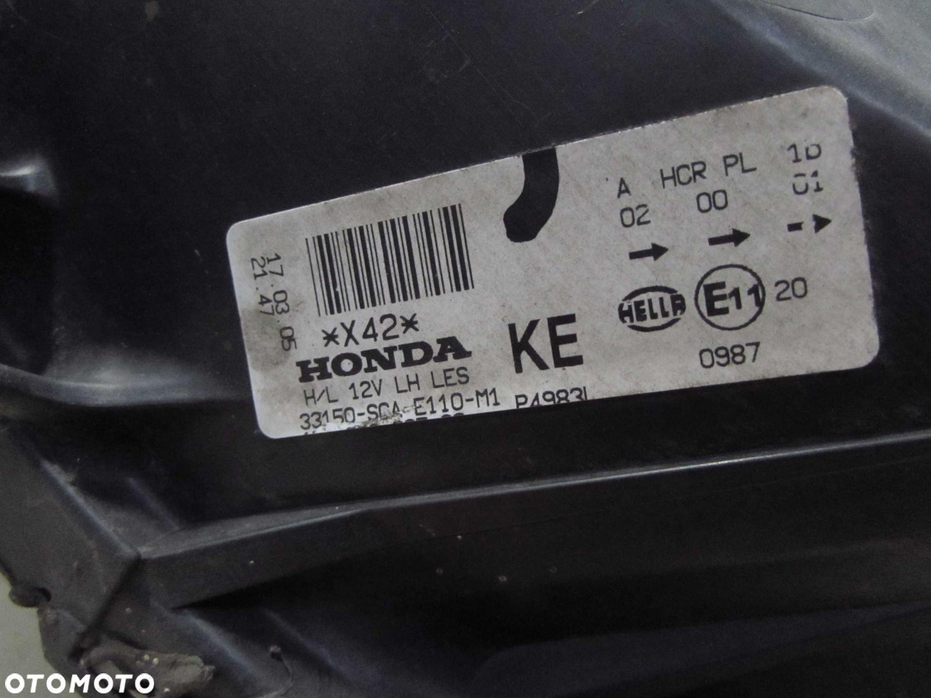 HONDA CR-V CRV II LIFT LAMPA PRZOD LEWA 33150-SCA-E110-M1 UK 04-06 - 8