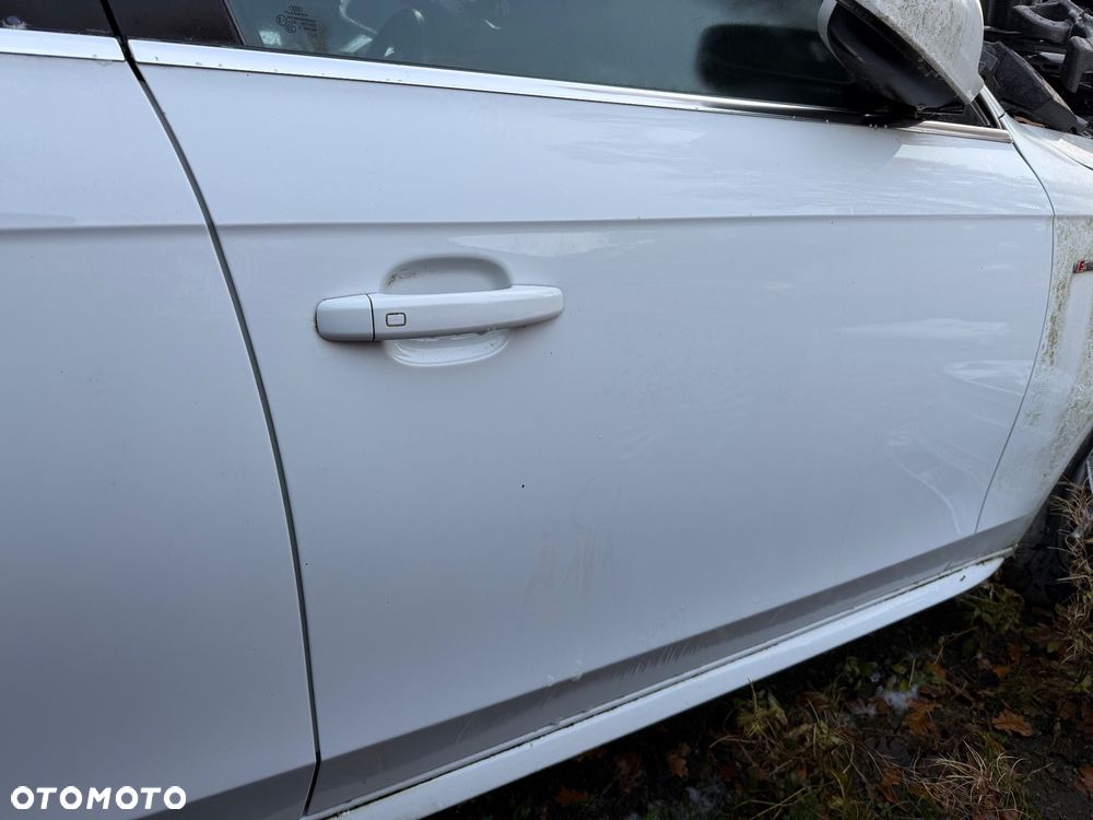 DRZWI PRAWE PRZÓD DRZWI PRAWE TYŁ KOMPLETNE AUDI A4 B8 SEDAN 8K5 LS9R BIAŁA PERŁA - 5