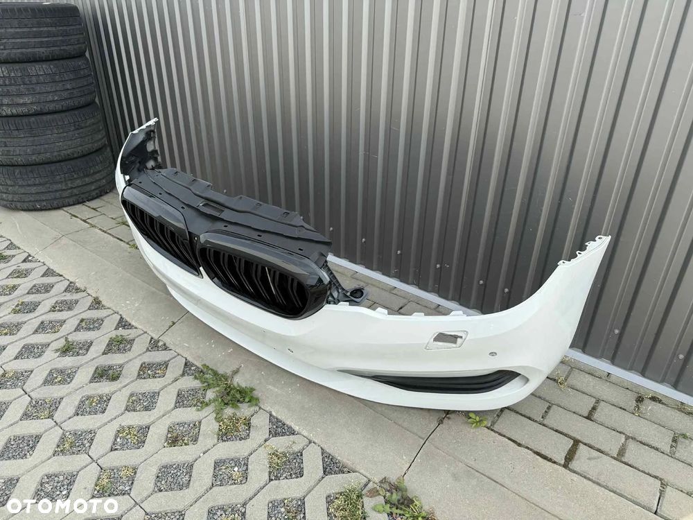 BMW 5 G30 Zderzak Przód Przedni kompletny Grill 4xPDC A300 Alpinweiss - 2