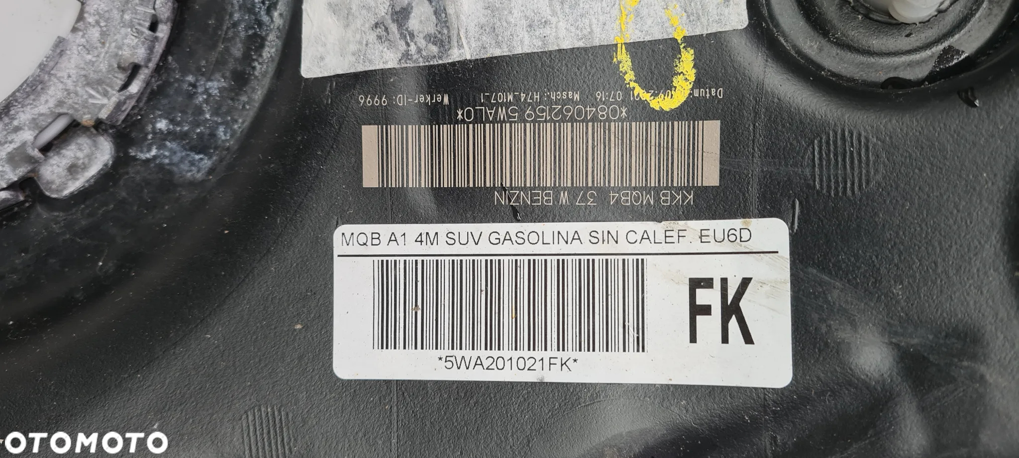 VW SKODA ZBIORNIK PALIWA DIESEL 5WA201021FK - 10