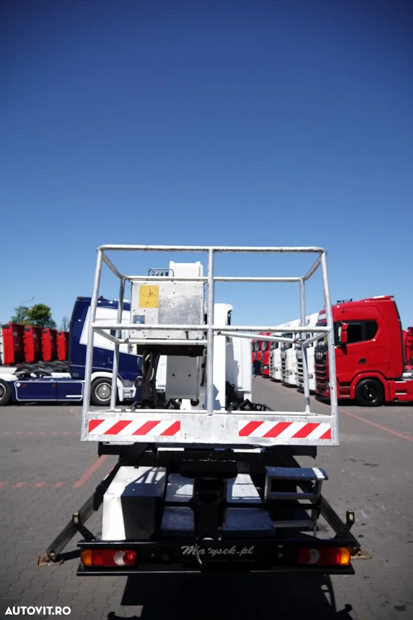 Renault MAXITY 110 DXI / ELEVATOR 20 METRI / ELEVATOR CU CULBIE TP20 / COȘ PENTRU 2 PERSOANE - 250 KG / 42.000 KM / CONTRACT POST-SERVICE - 16