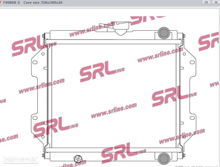 Radiador de refrigeração motor Suzuki Samurai SJ410 17700-80000 - 1
