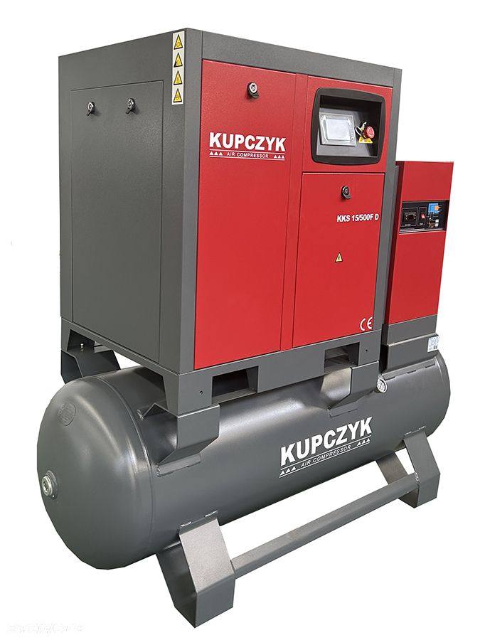 Kompresor śrubowy 1500 l/min 11 KW Falownik Osuszacz Filtry Kupczyk - 7