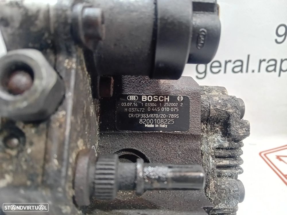 Bomba Injetora / Bomba de Injeção /Alta Pressão 1.9 DCI Ref 044501075  ou 8200108225 Original - 10