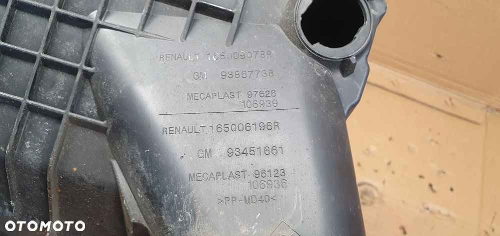 Obudowa filtra powietrza Opel Vivaro B Trafic III 1.6 DCI 165009078R 93867738 - 7