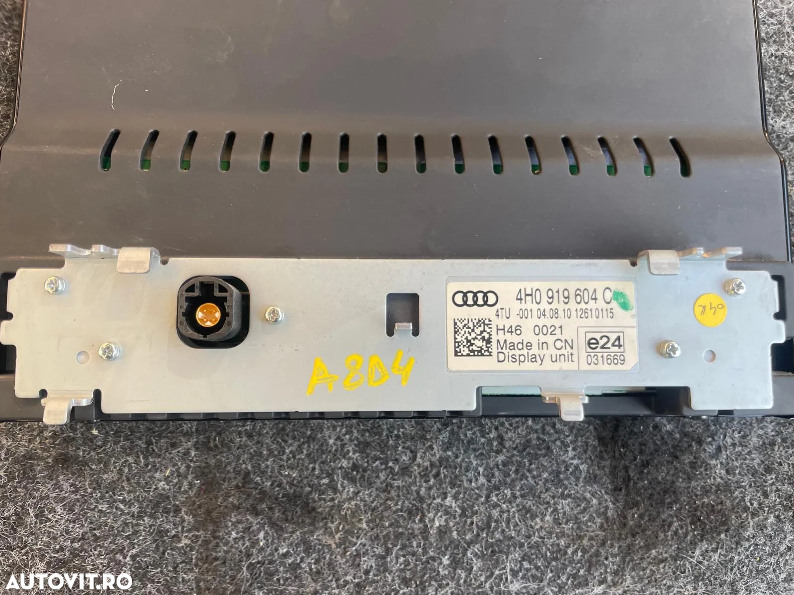Display ecran bord MMi  cod 4h0919604c Audi A8 (4H) 2010-2017 - 3