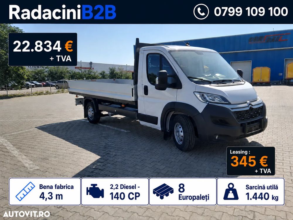 Citroën Jumper bena Scattolini fabrica 4.3M | 1.440 KG | 140 CP | STOC - 2