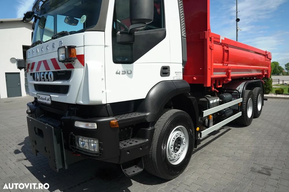 Iveco TRAKKER 450 / 6X4 / BASCULATOR / HIDROCLAPA / HIDROCLAPA / BORDMATIC / CAMION FRONTAL / EURO 5 / - 15