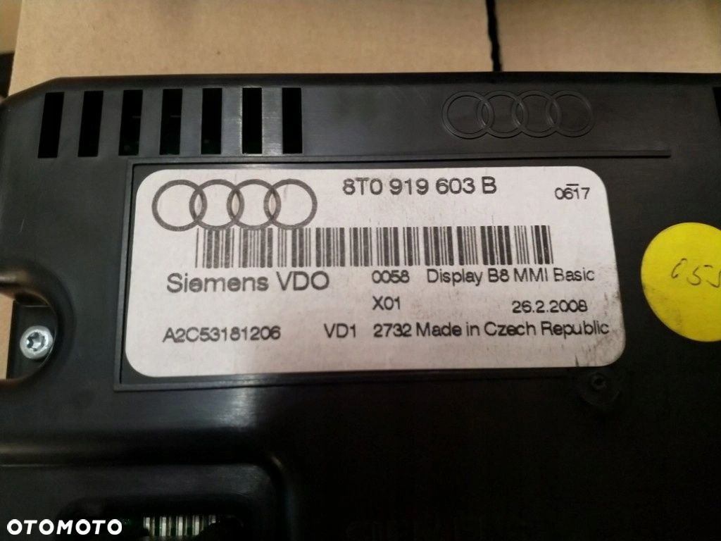 RADIO NAWIGACJA WYŚWIETLACZ ZESTAW MMI AUDI A4 B8 - 4