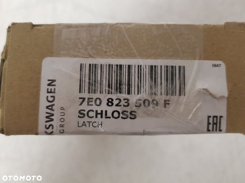 NOWAY ORYGINALNY ZAMEK MASKI PRZÓD SILNIKA PRZEDNIEJ VW T5 T5 LIF T6 7E0 7E0823509F - 7