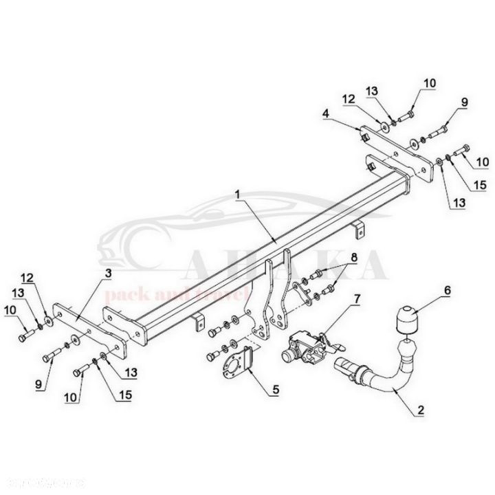 Hak Holowniczy Automat Do Kia Rio Ii Hatchback 2009-2011 - 3