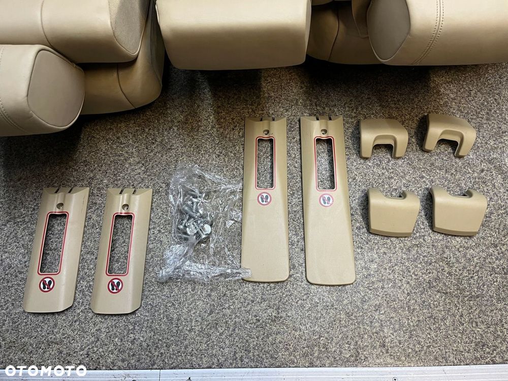 Kanapa tyl tylna grzana skora gladka Nappa Beige 7 osob BMW E70 X5 - 7