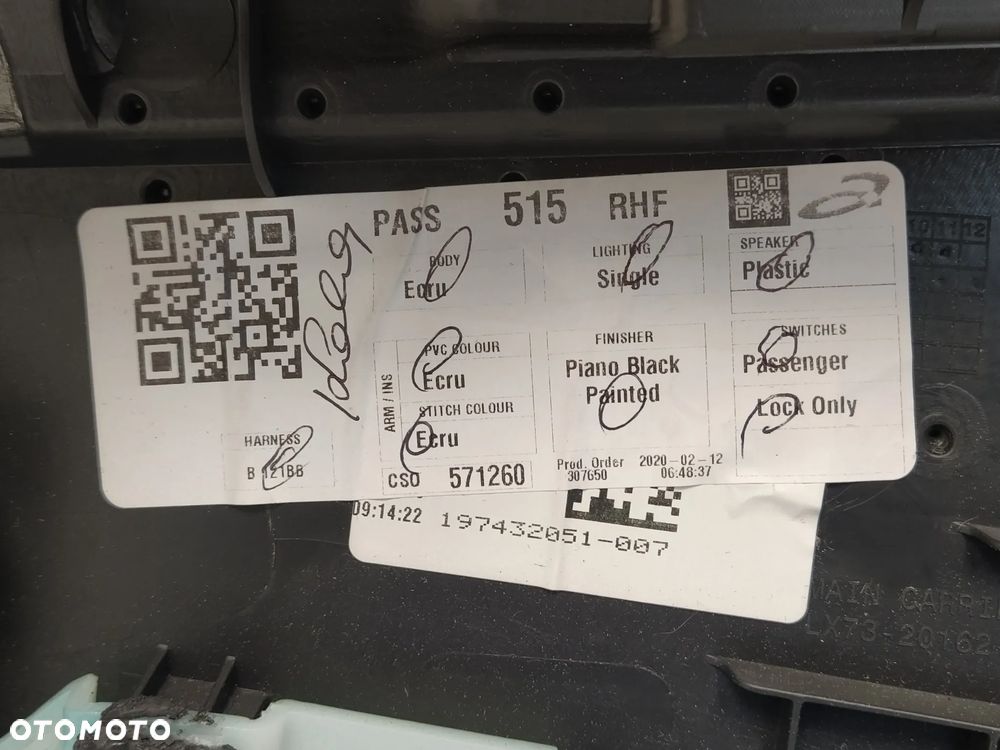 JAGUAR XE X760 BOCZEK TAPICERKA DRZWI PRZÓD PRAWY ORYGINAŁ - 7