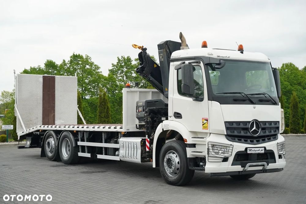 Mercedes-Benz AROCS 2533/ 6X2 / LAWETA + HDS HIAB 188 B-2 / NAJAZDY HYDRAULICZNE / WYCIĄGARKA / OŚ PODNOSZONA - 10
