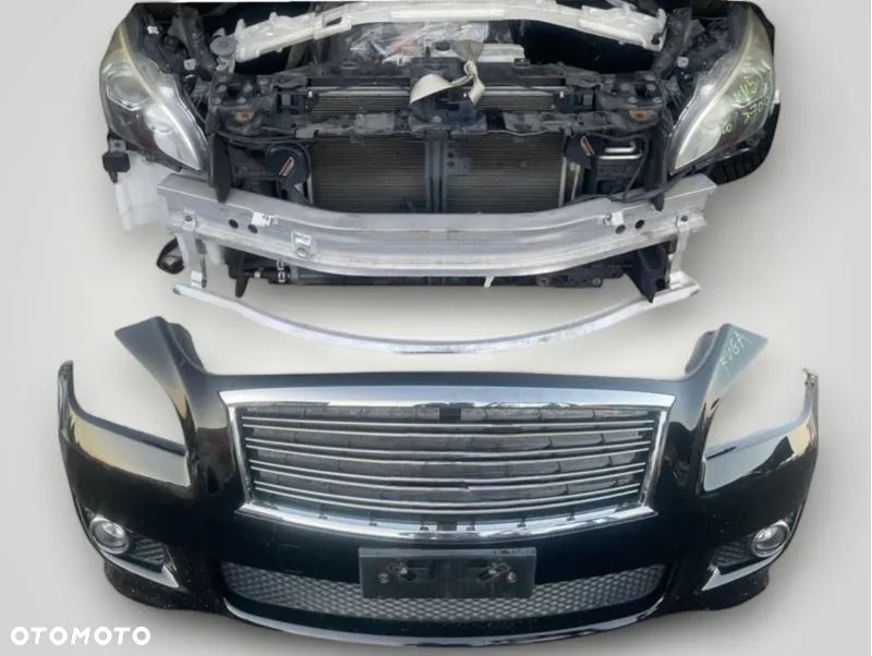 INFINITI M30 M35 M37 Q70 NISSAN FUGA MASKA ZDERZAK PRZEDNI PRZÓD BŁOTNIK LAMPA LAMPY XENON PRZETWORNICA CHŁODNICE PAS BELKA PRZÓD WZMOCNIENIE CZOŁOWEWZMOCNIENIE CZOŁOWE