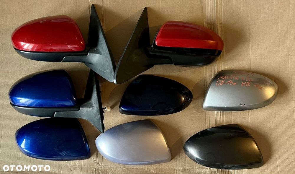 Mazda 6 GH 2008/2013 lusterko lewe lub prawe  7 Pin składane  maska zawiasy lusterka  belka pas Air Bag lampy zderzak - 1