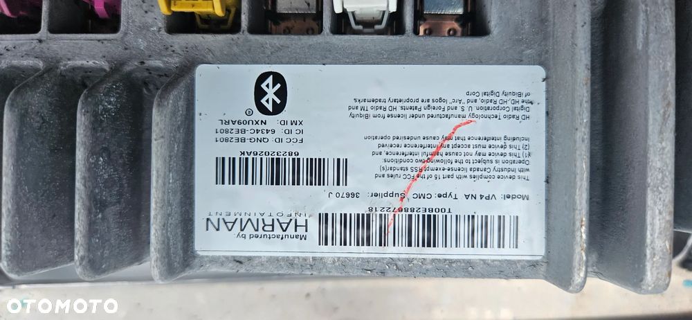 Chrysler Pacifica 2016- Wyświetlacz nawigacji Monitor Ekran Radio Moduł navi P68223456AD 68232026AK - 11
